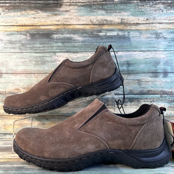 Eddie Bauer Mens Rodgers Loafer Size 10 Brown Suede Slip On Moccasin Casual Shoe main image 6